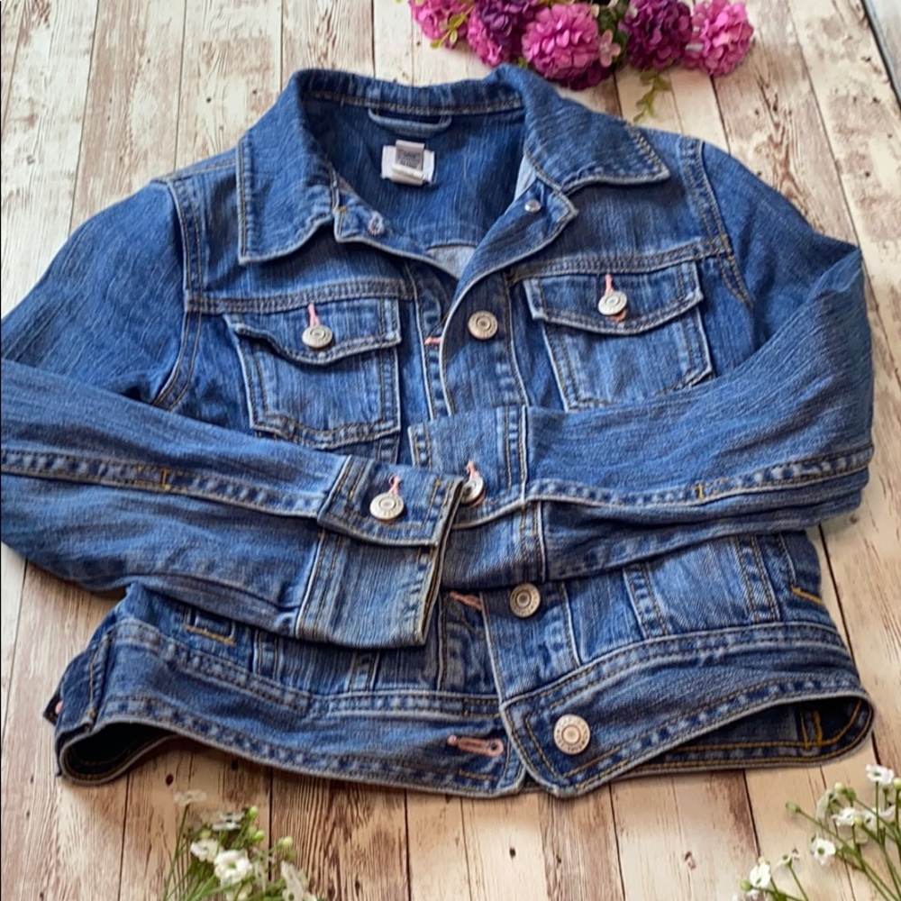 Gap jean jacket for girls size medium - Picture 1 of 5